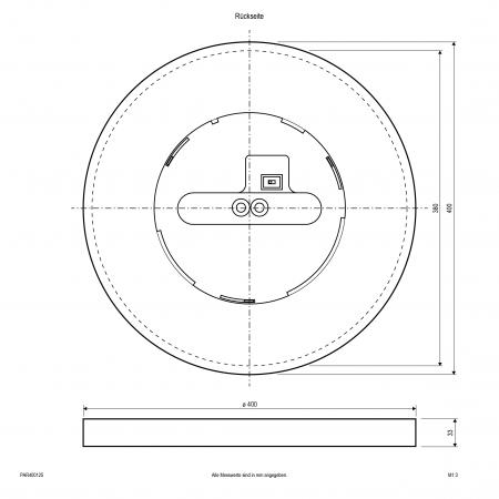 EVN LED Anbaupanel mit niedriger Aufbauhöhe PAR400125