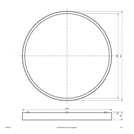 EVN Gehäusering für Anbauleuchte PAR400125 PAR4013C
