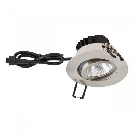 EVN PC650061340 COB-LED Deckeneinbauleuchte 6W 4000K Edelstahl IP65 (Einbaudurchmesser 68 mm)