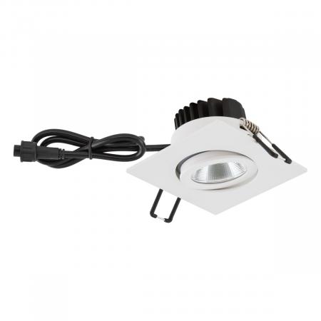 EVN PC654060102 COB LED Deckeneinbauleuchte 6W 3000K Weiß IP65 schwenkbar 38° Einbaudurchmesser 68 mm