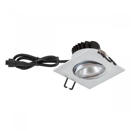 EVN PC654061502 COB LED Deckeneinbauleuchte 6W 3000K Chrom schwenkbar IP65 Einbaudurchmesser 68 mm