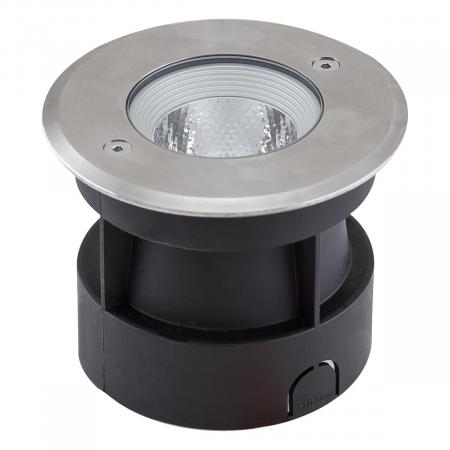 Fassadenstrahler EVN LED Bodeneinbauleuchte rund IP67 6W 3000K 419lm Warmweiße Außenbeleuchtung