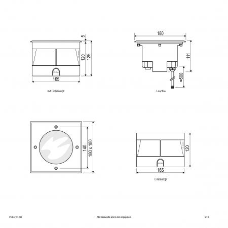 EVN LED Bodeneinbauleuchte, IP67 PC674101202