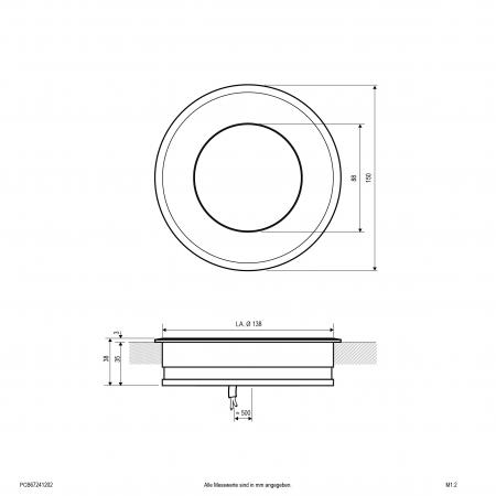 EVN LED Bodeneinbauleuchte, IP67 PCB67241202