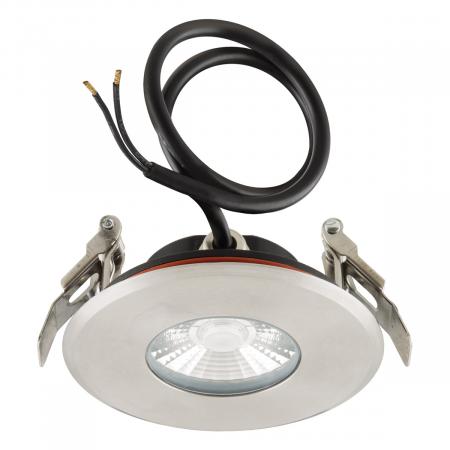 EVN PCD67240602 LED Deckeneinbauleuchte 6W 3000K Edelstahl IP67 Einbaudurchmesser 91 mm