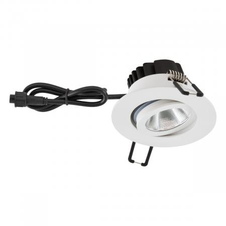 EVN PCE650060102 COB LED Deckeneinbauleuchte 6W 3000K V4A Edelstahl schwenkbar IP65 Einbaudurchmesser 68 mm