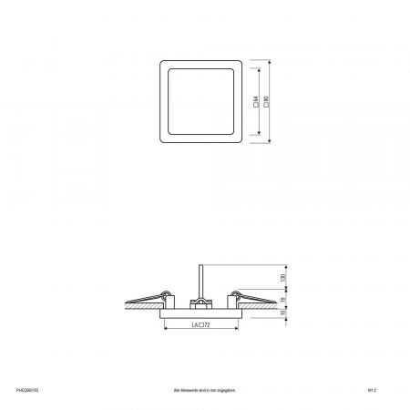 EVN LED Einbaupanel mit warmweißem Licht weiß IP20 5W 3000K