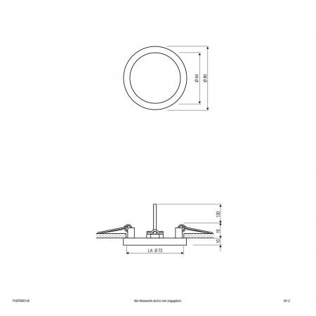 EVN LED Einbaupanel rund weiß IP20 5W 4000K- 325lm EinbauØ70