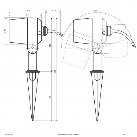 EVN LED-Spot mit Erdspieß, IP65 PLC65081502