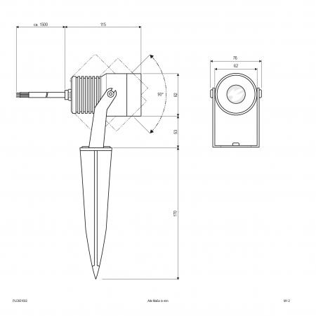 EVN LED-Spot mit Erdspieß, IP65 PLC651002