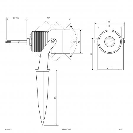 EVN LED-Spot mit Erdspieß, IP65 PLC651502