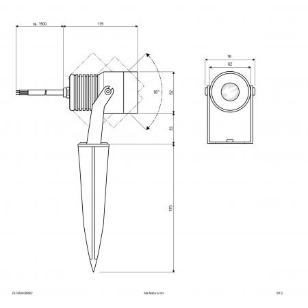 EVN LED-Spot mit Erdspieß, IP65 PLC6524089902