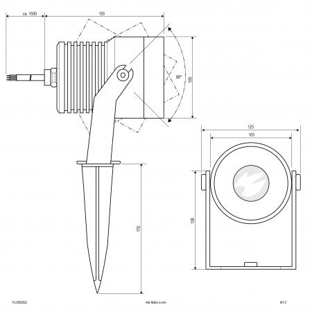 EVN LED-Spot mit Erdspieß, IP65 PLC652502