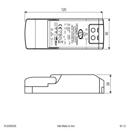 EVN 500mA LED-Netzgerät PLD205025
