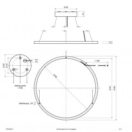 EVN LED Pendelleuchte mit CCT Switch PPSU580125