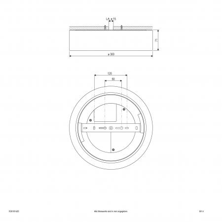 EVN LED Anbauleuchte mit einstellbarer Farbtemperatur R30181425
