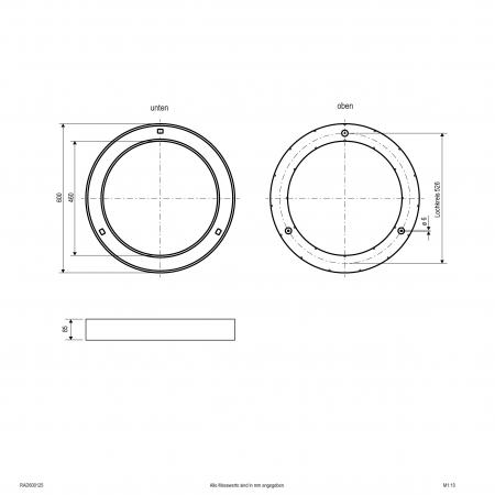 EVN LED Deckenanbauleuchte mit CCT Switch RAD600125
