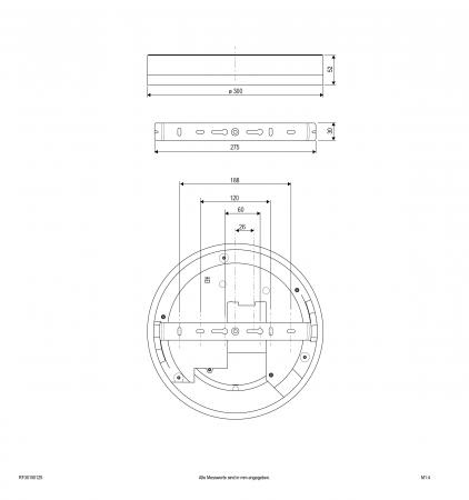 EVN LED Anbauleuchte mit einstellbarer Farbtemperatur RF30150125