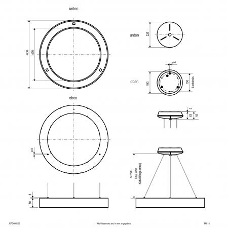 EVN LED Pendelleuchte mit CCT Switch RPD600125
