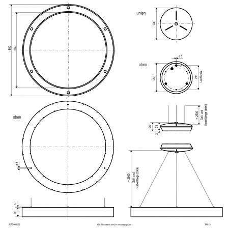 EVN LED Pendelleuchte mit CCT Switch RPD800125