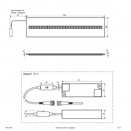 EVN LED Einbaupanel für Rasterdecken RPSU120125