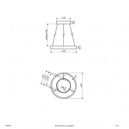 EVN LED Pendelleuchte mit CCT Switch RTS400125