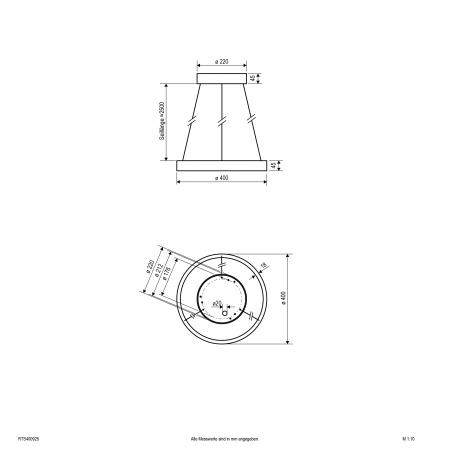 EVN LED Pendelleuchte mit CCT Switch RTS400925