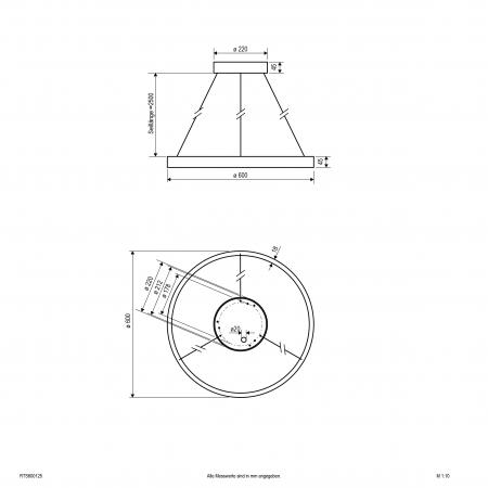 EVN LED Pendelleuchte mit CCT Switch RTS600125