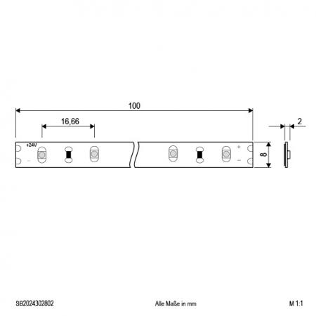EVN Niedervolt LED-Strip, IP20, kürzbar SB2024302802