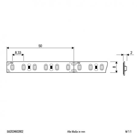 EVN Niedervolt LED-Strip, IP20, kürzbar SB2024602802