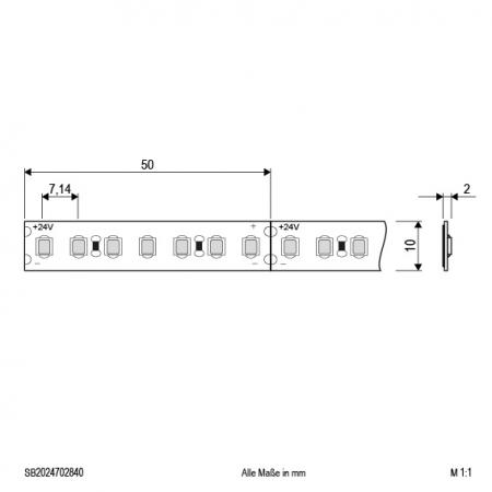 EVN Niedervolt LED-Strip, IP20, kürzbar SB2024702840