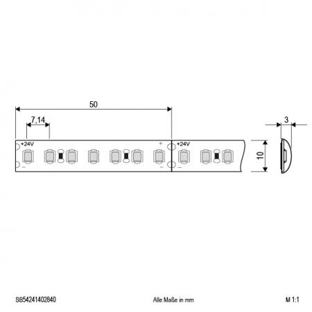 EVN Niedervolt LED-Strip, IP54, kürzbar SB54241402840