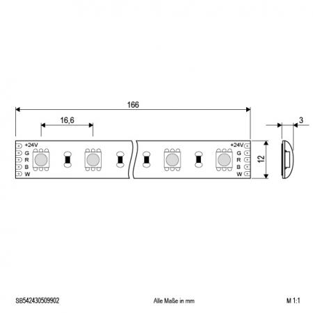 EVN Niedervolt LED-Strip, IP54, kürzbar SB542430509902