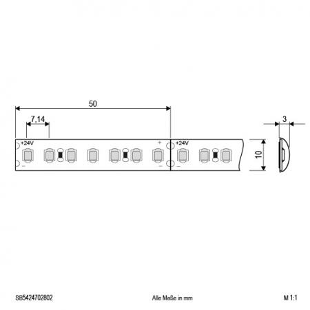 EVN Niedervolt LED-Strip, IP54, kürzbar SB5424702802