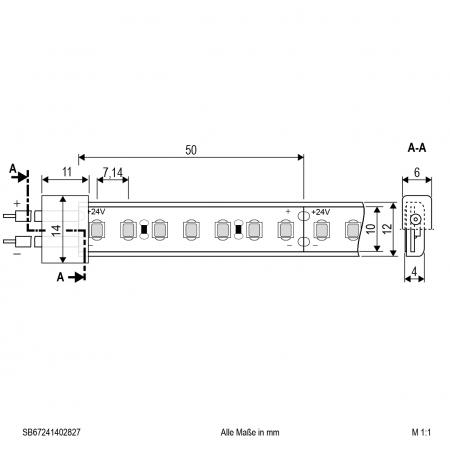 EVN Niedervolt LED-Strip, IP67, kürzbar SB67241402827