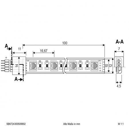 EVN Niedervolt LED-Strip, IP67, kürzbar SB6724150509902