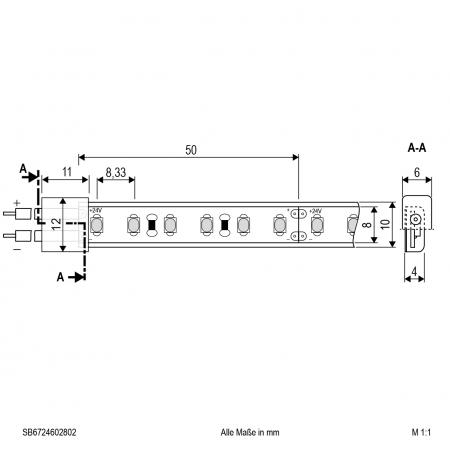 EVN Niedervolt LED-Strip, IP67, kürzbar SB6724602802