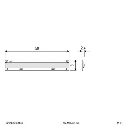EVN Niedervolt COB LED-Strip, IP20, konfektionierbar SK20242401040