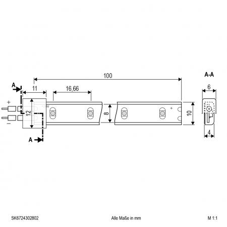 EVN Niedervolt LED-Strip, IP67, konfektionierbar SK6724302802