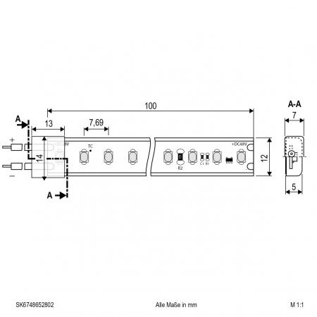 EVN Niedervolt LED-Strip, IP67, konfektionierbar SK6748652802