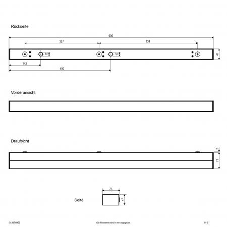 EVN LED-Wandleuchte, IP44 SL44211425