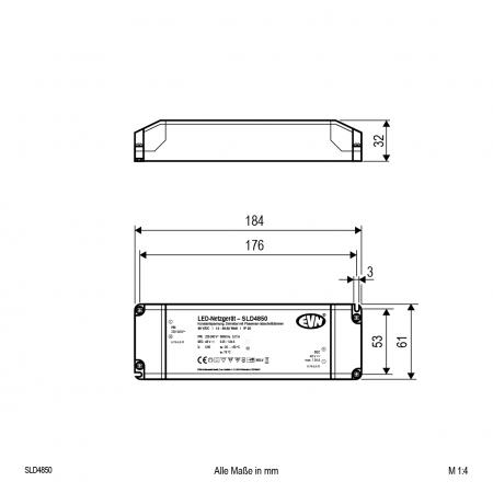 EVN 48V/DC LED-Netzgerät, dimmbar SLD4850