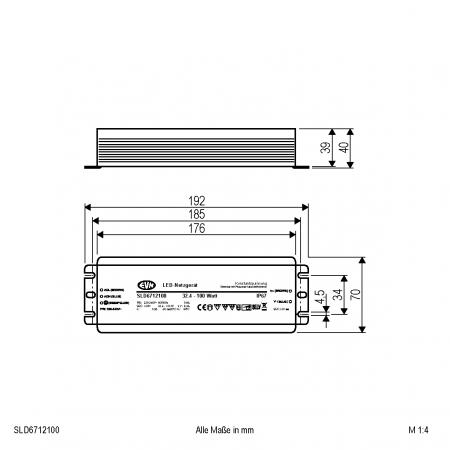 EVN 12V/DC LED-Netzgerät, dimmbar SLD6712100