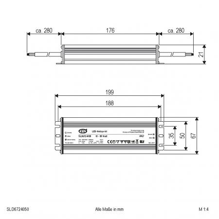 EVN 24V/DC LED-Netzgerät, dimmbar SLD6724050