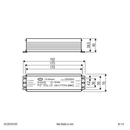 EVN 24V/DC LED-Netzgerät, dimmbar SLD6724100