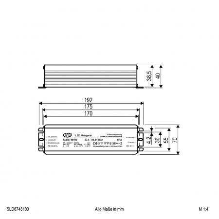 EVN 48V/DC LED-Netzgerät, dimmbar SLD6748100