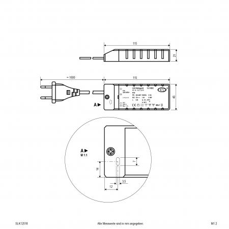 EVN 12V/DC LED-Netzgerät SLK12036