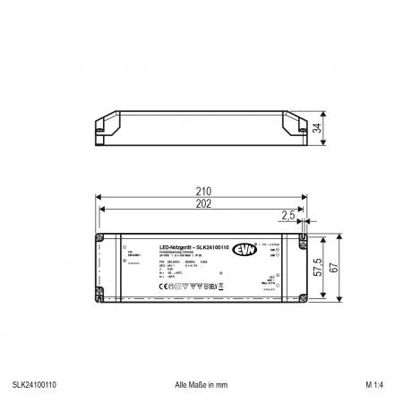EVN 12V/DC LED-Netzgerät, dimmbar SLK24100110