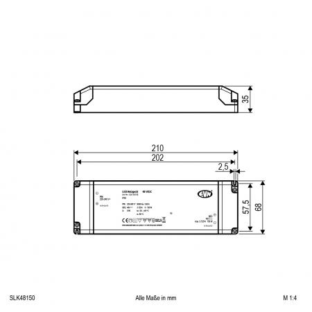 EVN 48V/DC LED-Netzgerät SLK48150