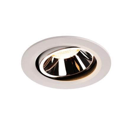 SLV 1003669 NUMINOS MOVE DL L Indoor LED Deckeneinbauleuchte weiß/chrom 3000K 55° dreh- und schwenkbar